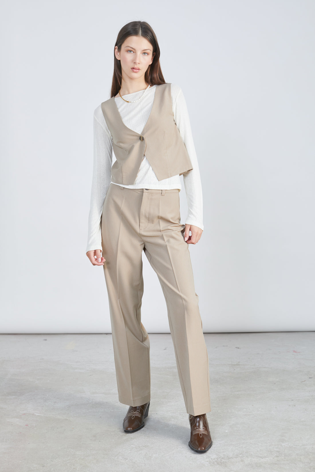 24Colours - Pantalon - Beige