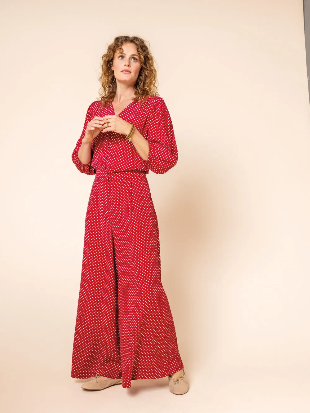 Zilch - pants skirt - Polkadot ruby