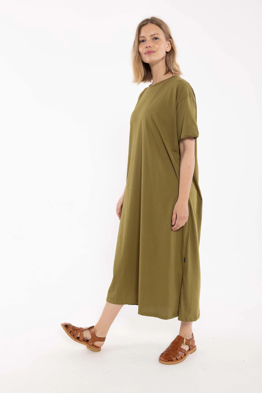 Danefae - Danebasic Sweet Dress – Olijf