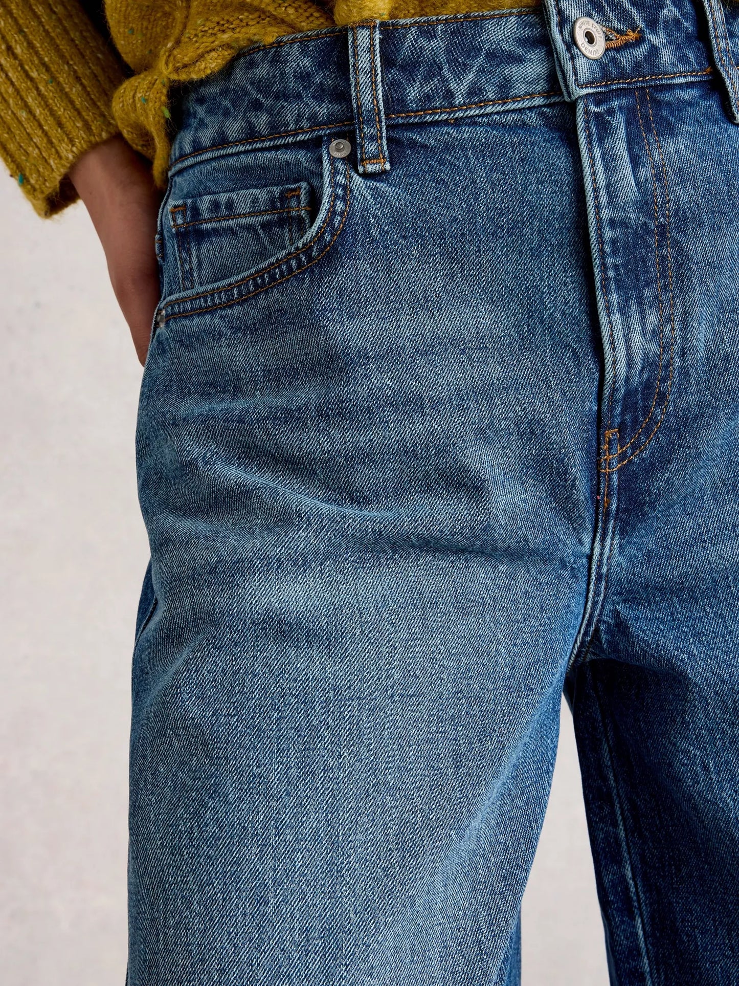 White Stuff - Aubrey Barrel leg - mid blue