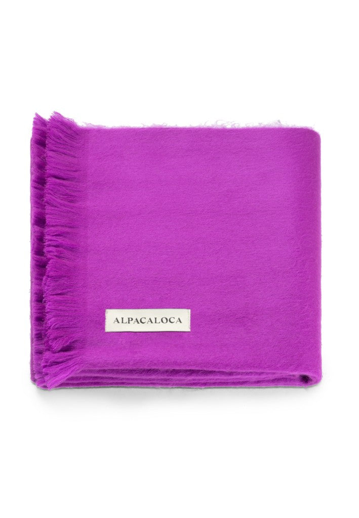 Alpaca Loca - Slim Scarf - Plum Purple