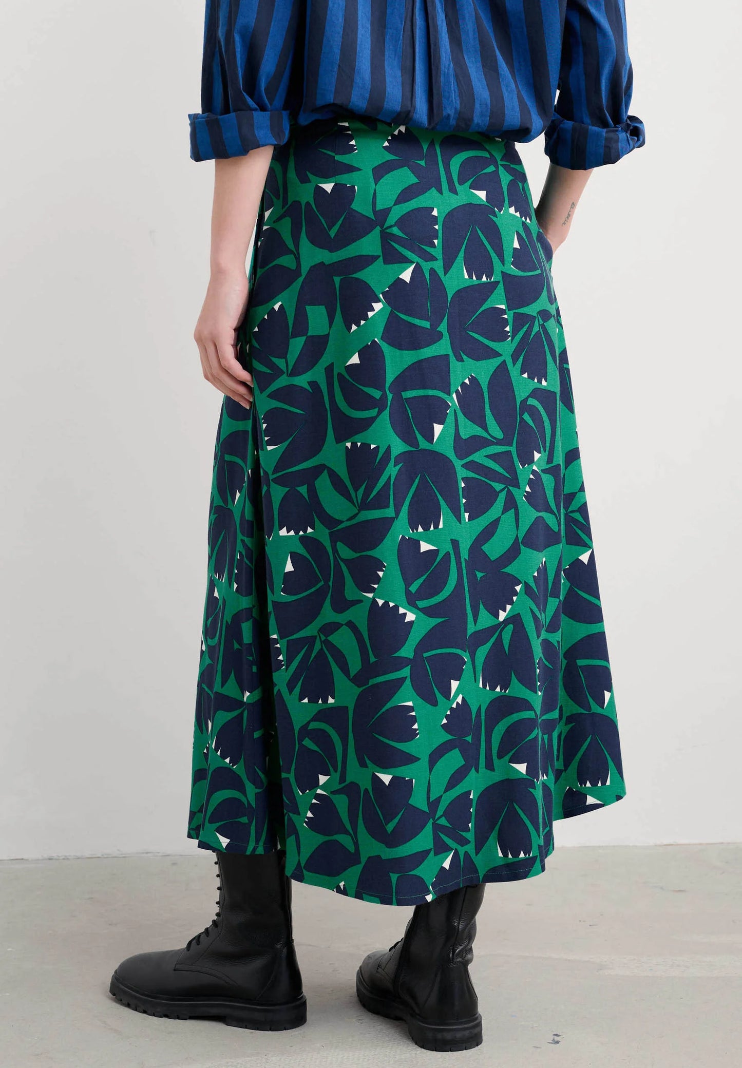 Seasalt - Swallow Hill Skirt - Floral Cutout Glade