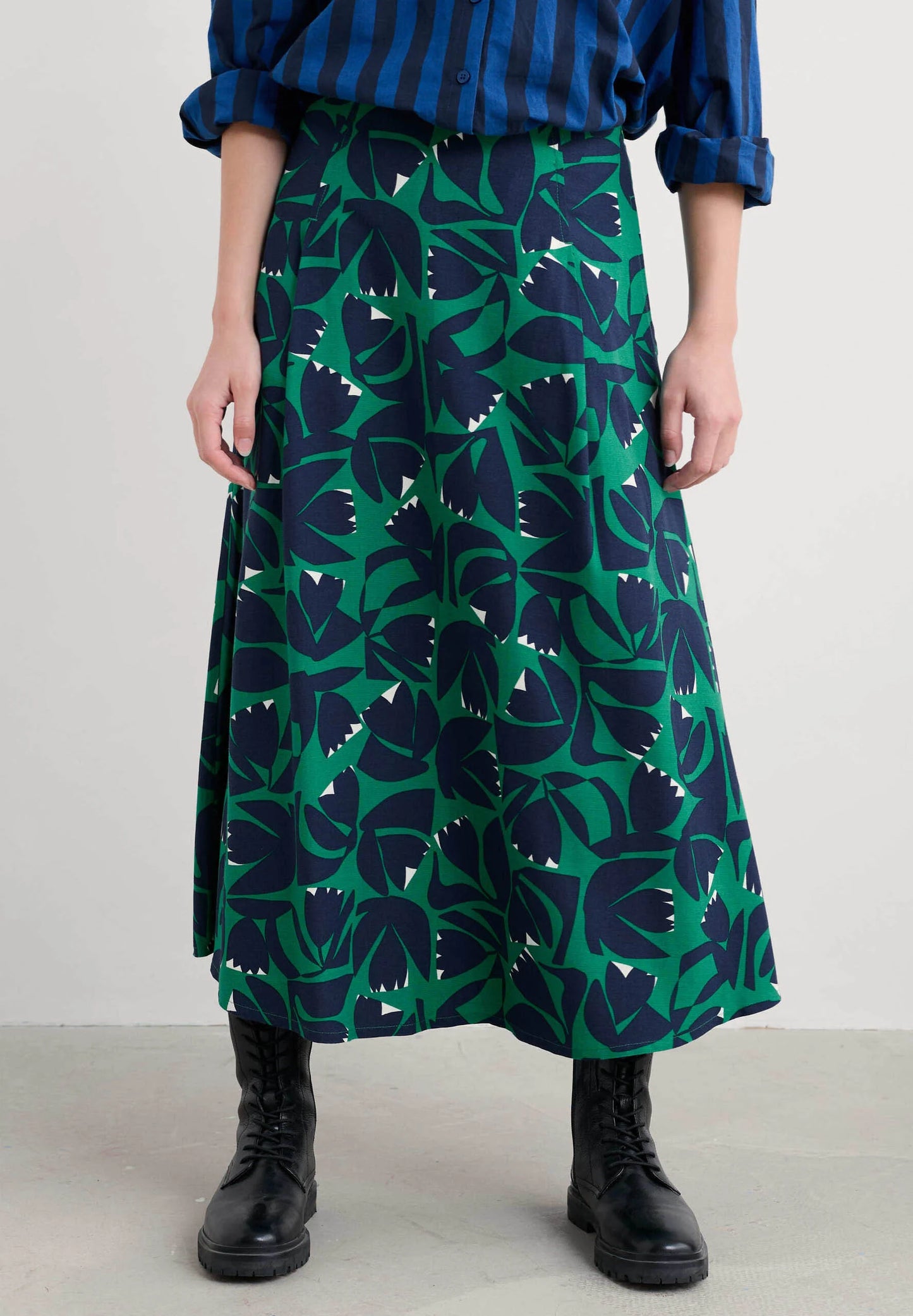Seasalt - Swallow Hill Skirt - Floral Cutout Glade