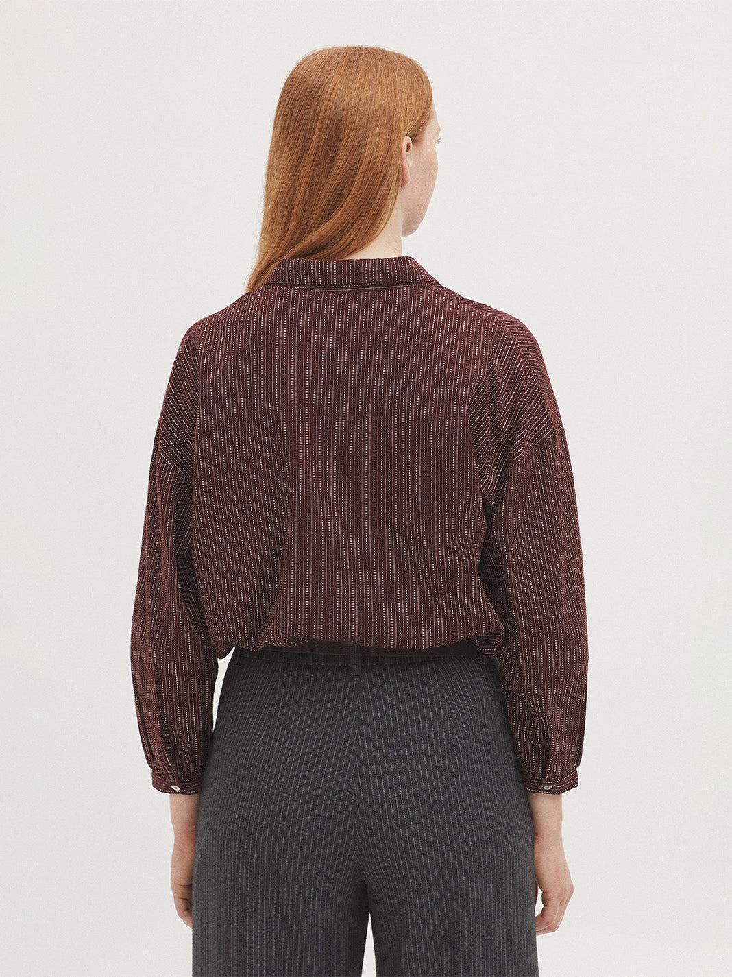 Nice Things - Stitch jacquard print - Chestnut