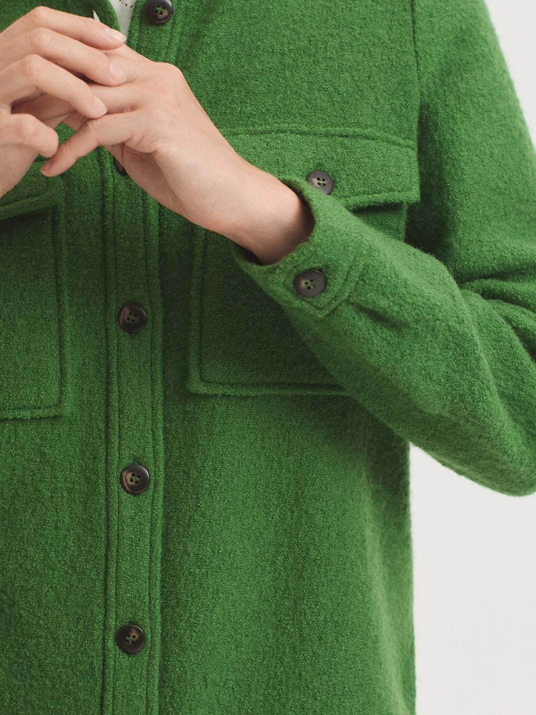 Nice Things - 100% wool jacket - Kiwi green