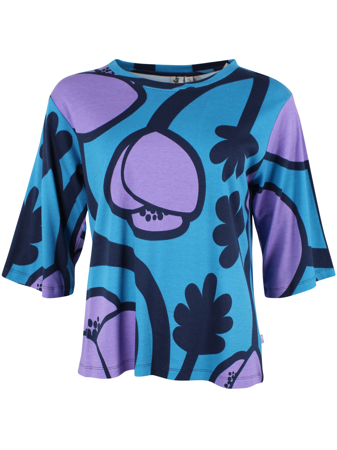 Danefae - Daneinterlock tee - faded blue poppy