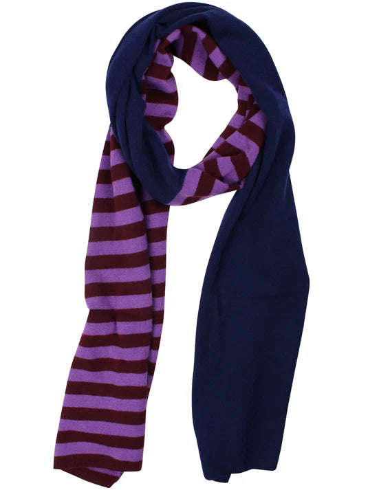 Danefae - Danebundle-Up Scarf - Dark Wine/Deep Blue