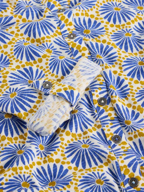 White Stuff - Annie Jersey Shirt - blue print