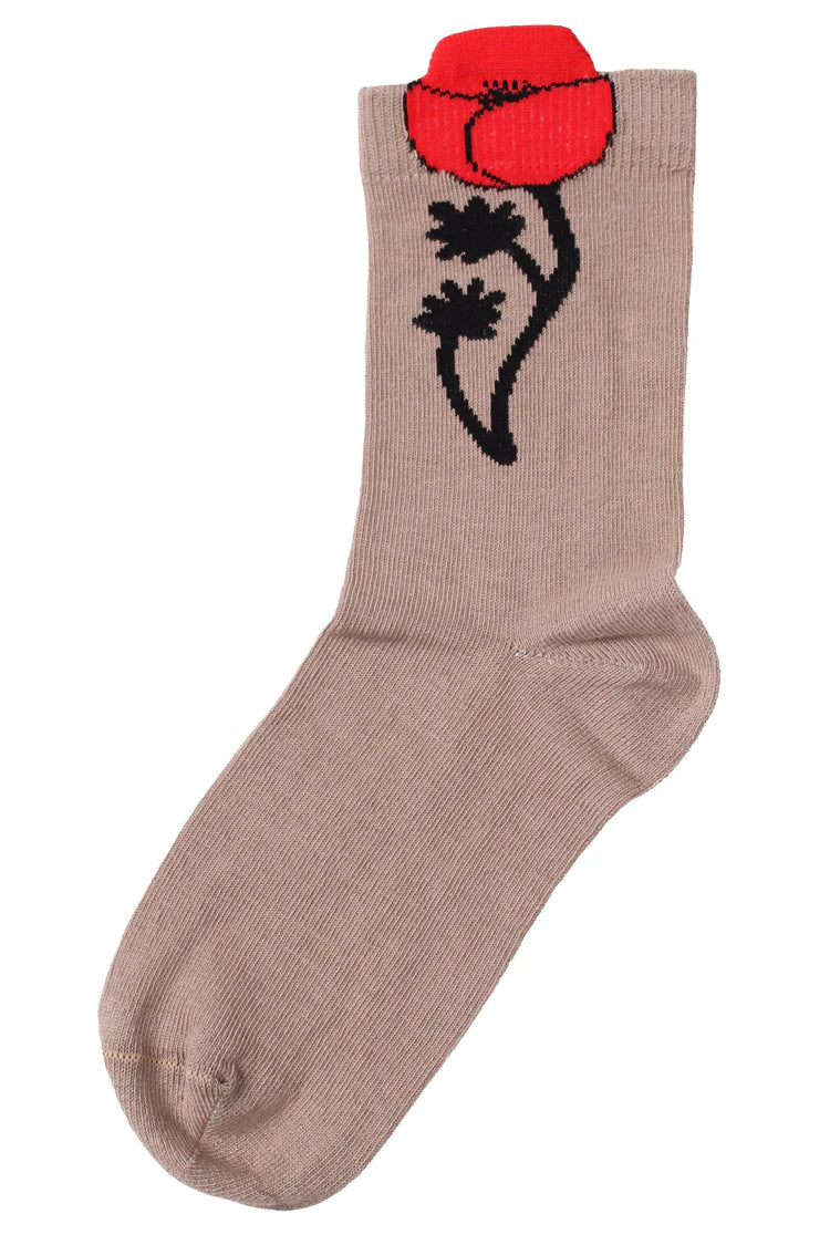 Danefae - Dane3D Socks Poppy - Rose Beige