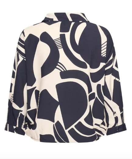 Zilch - Blouse Short - Navy Pattern