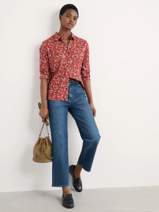 Seasalt - Larissa shirt - Artist Camellia Red Sail