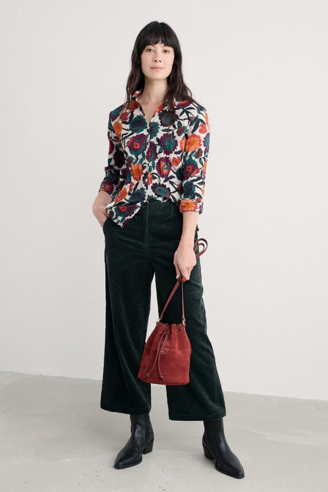 Seasalt - Larissa shirt - Figurative Floral Aran