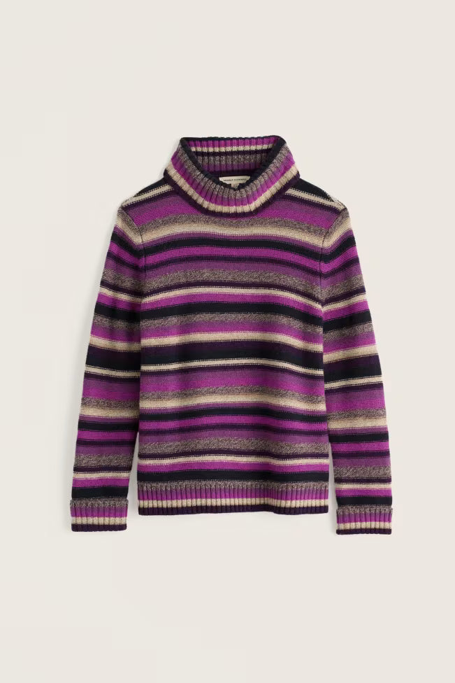 Seasalt - Braque Jumper - Concertina Purple Coral mix