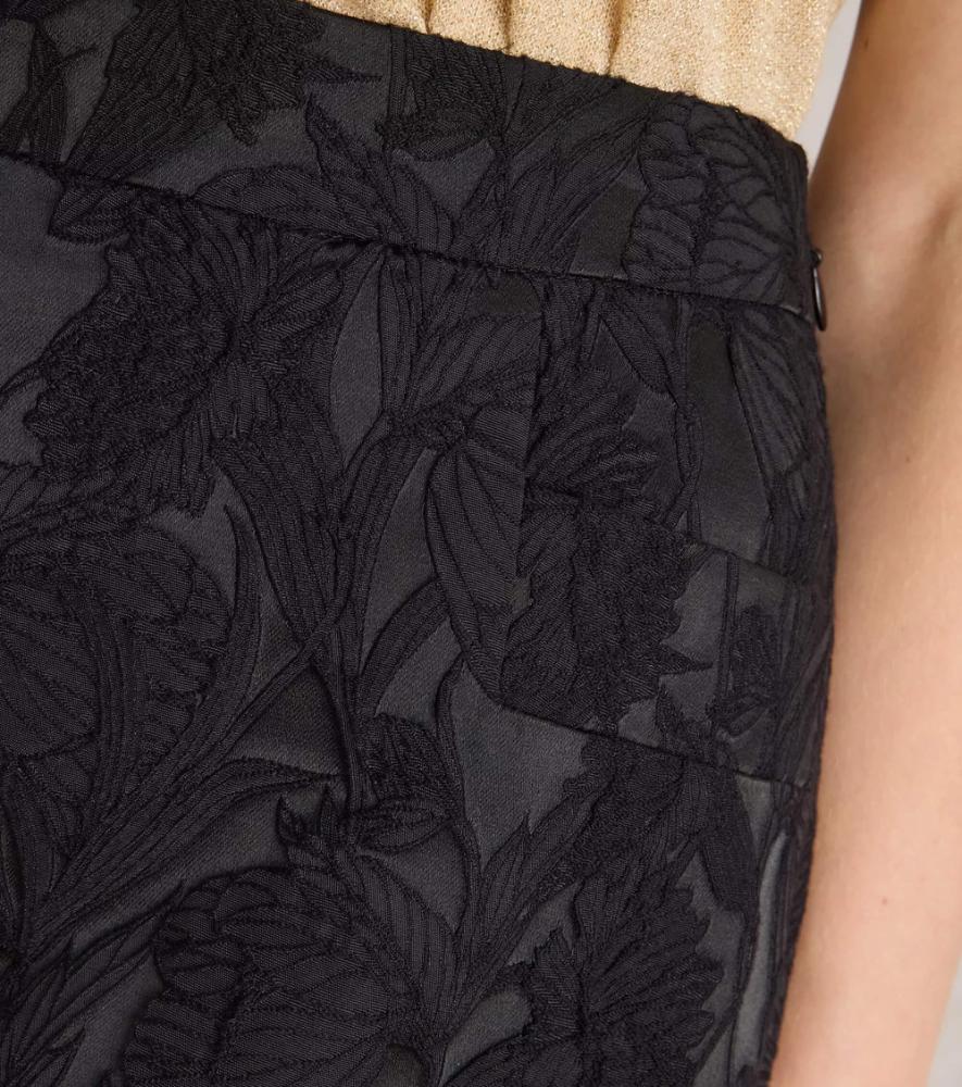 White Stuff - Coral Jacquard Skirt - Pure Black