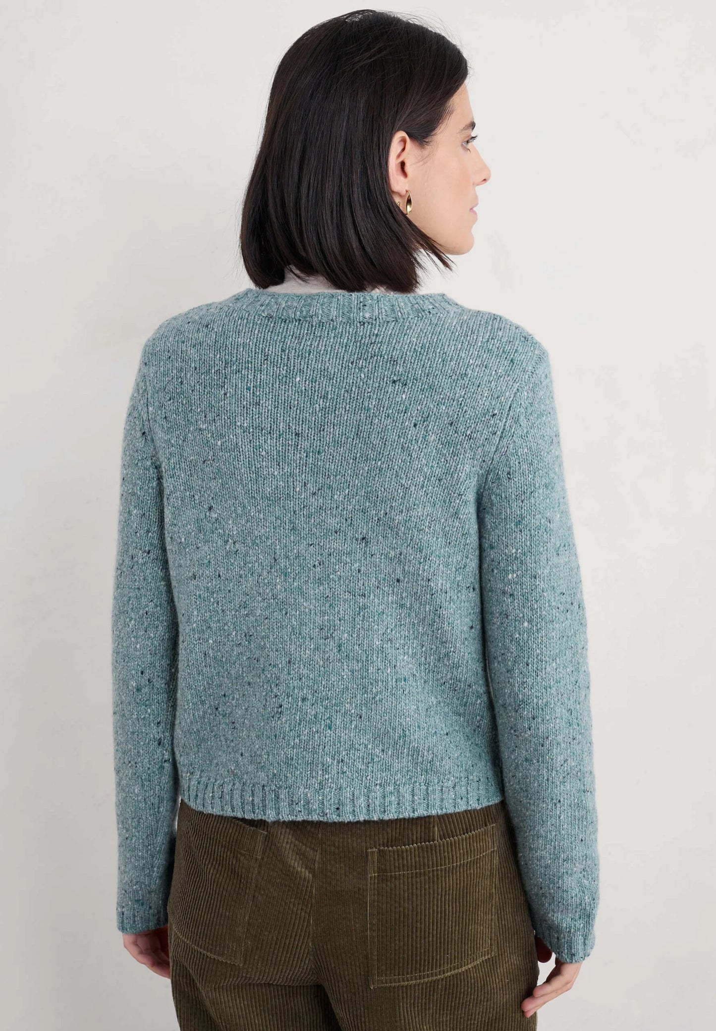 Seasalt Cornwall - Dawson Pick Cardigan Made With Merino - Lichen