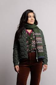 White Stuff - Lambswool Fairisle Scarf - Green multi