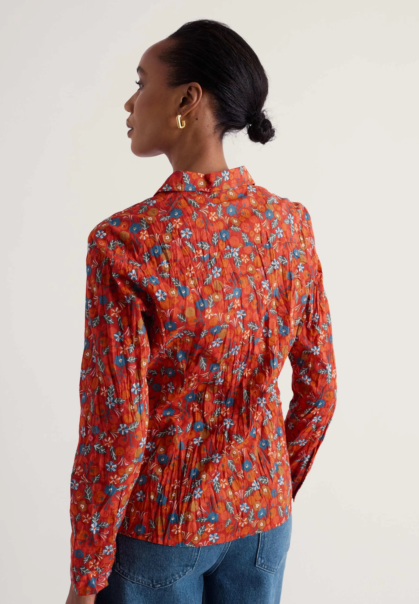 Seasalt - Larissa shirt - Tomato Blooms Cinnamon