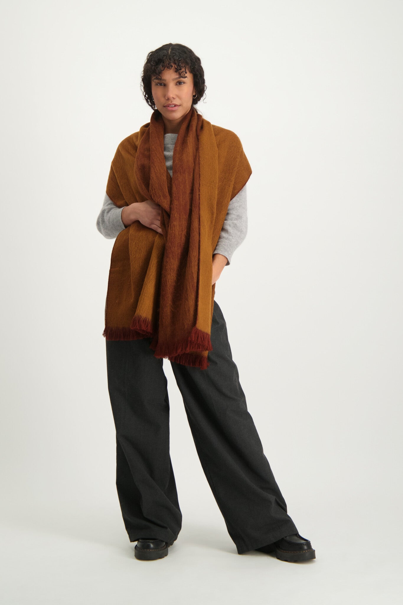 Alpaca Loca - Double Scarf Camel / Canela