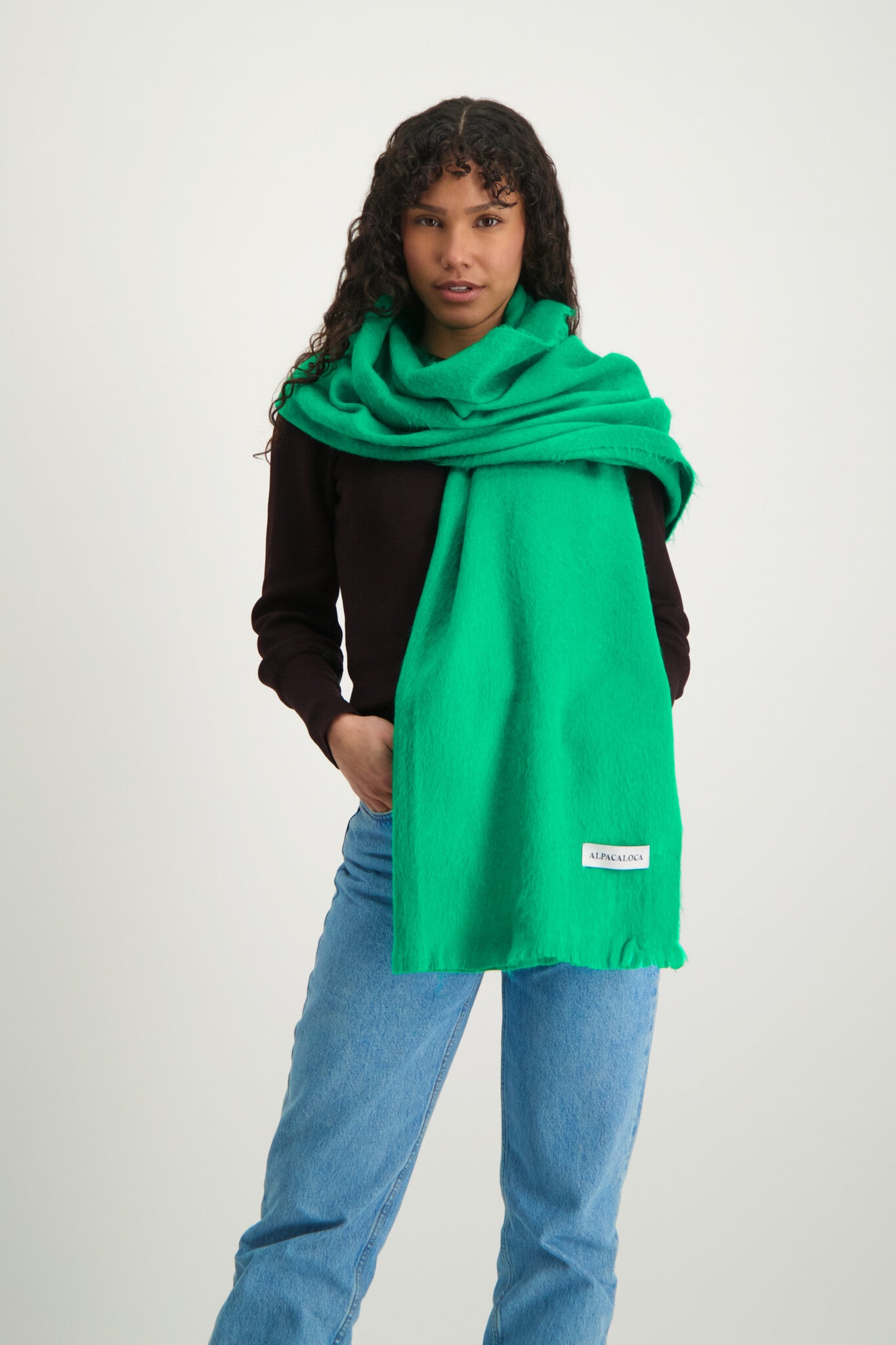 Alpaca Loca - Scarf Botanic Green