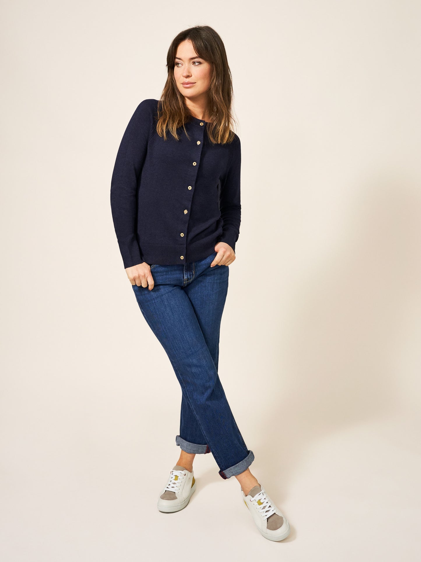 White stuff - Lulu cardi dark navy