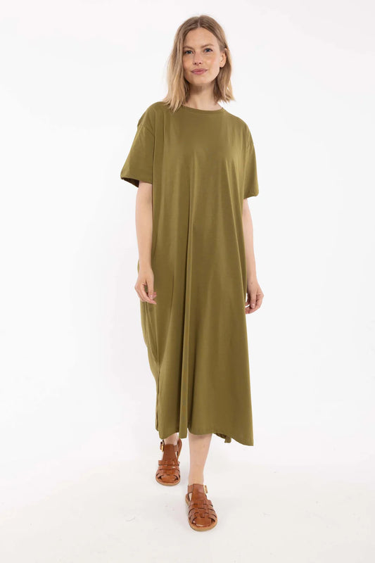 Danefae - Danebasic Sweet Dress – Olijf