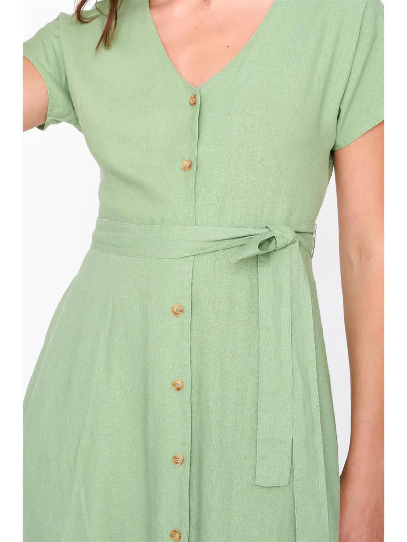 24Colours - Jurk - groen