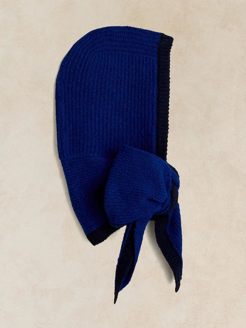 White stuff - Hooded knit scarf - blue mlt