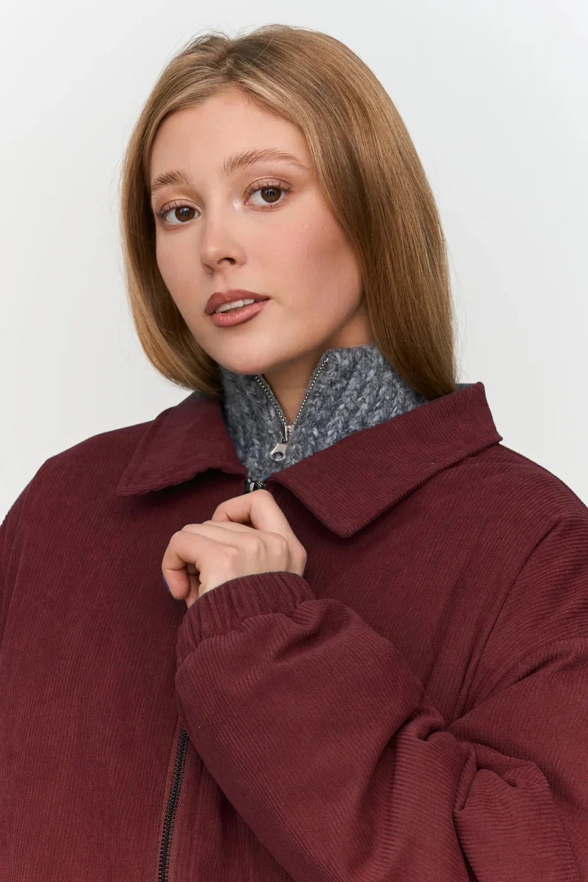 24 Colours - Corduroy jasje - Bordeaux