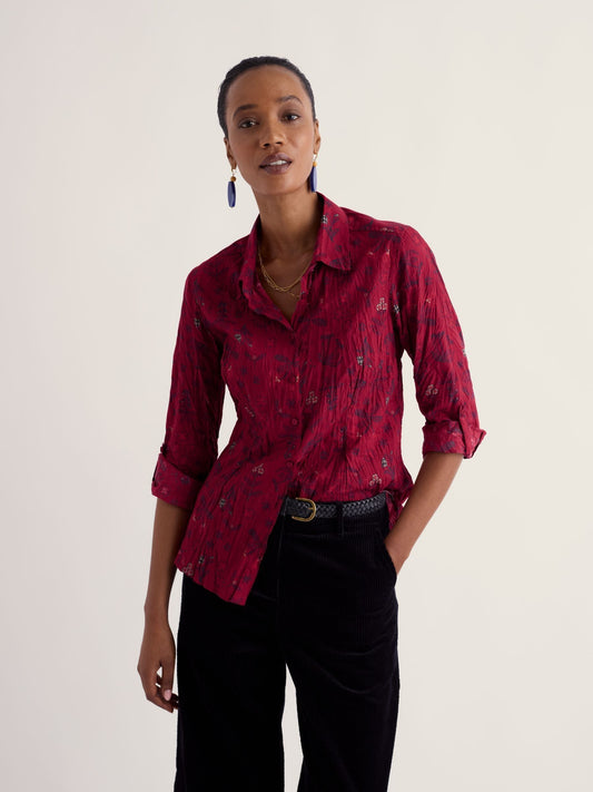 Seasalt - Larissa shirt - Tapestry Flowers Dahlia