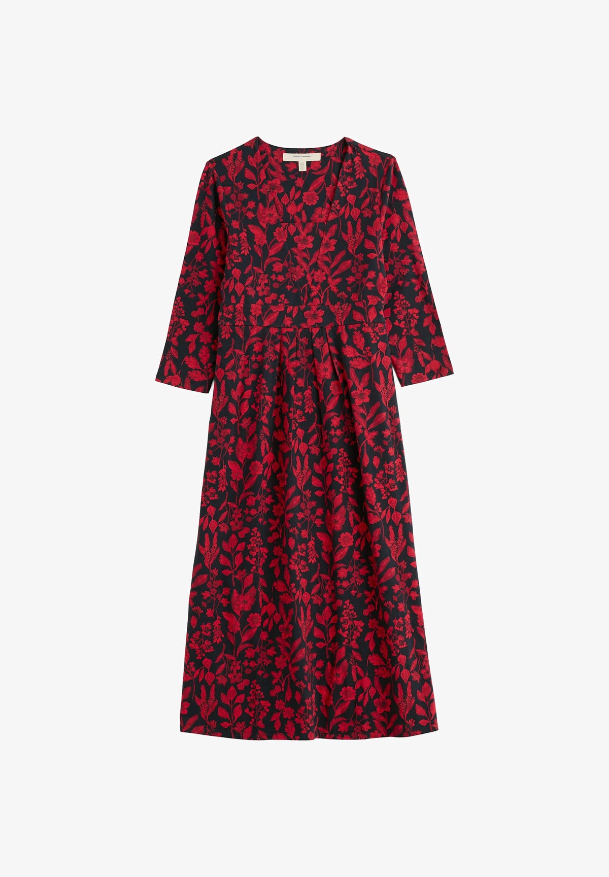 Seed packed dress - Winter botanical Inkwell