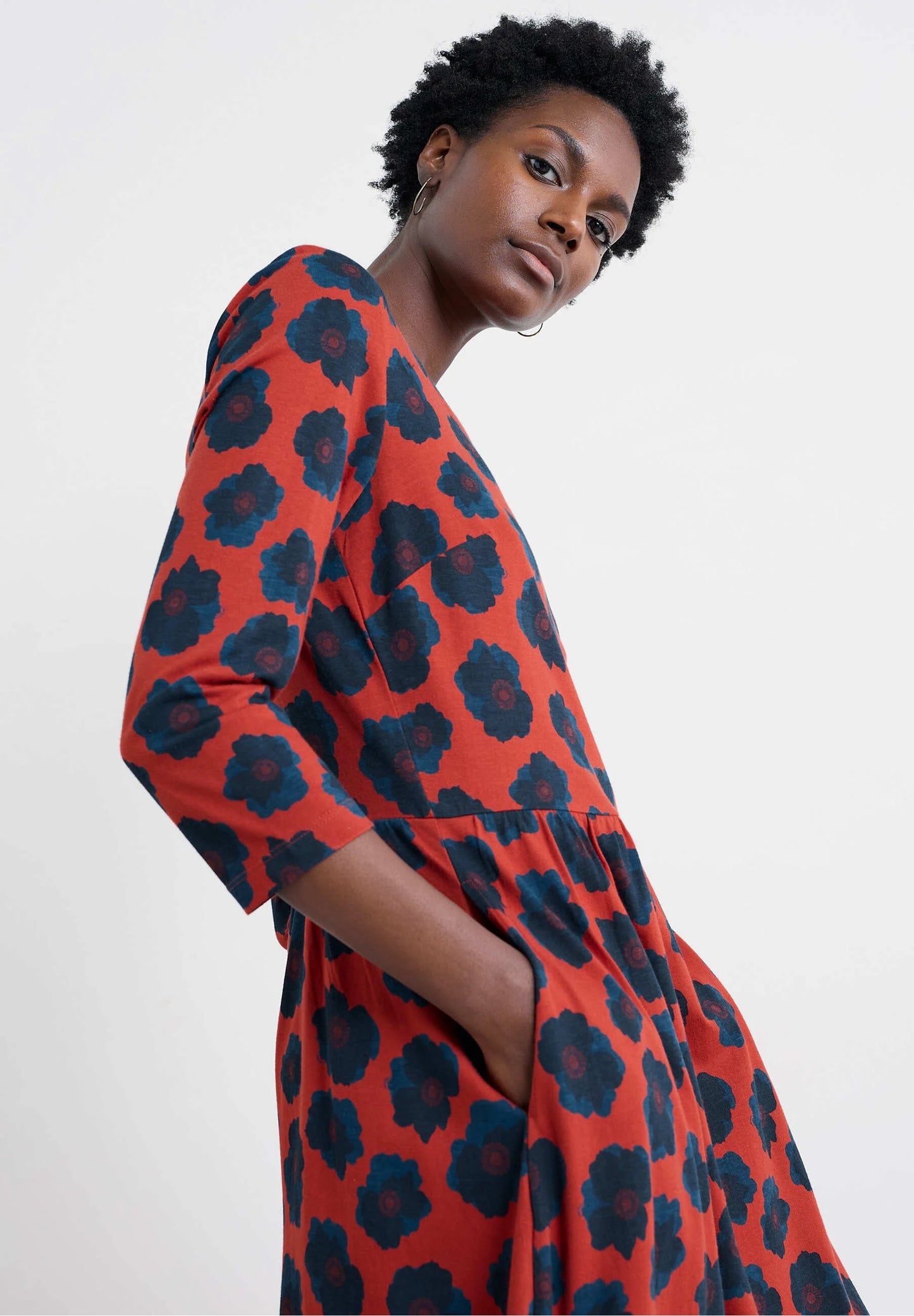 Seasalt - Emily Dress - Inky Anemone Tomato