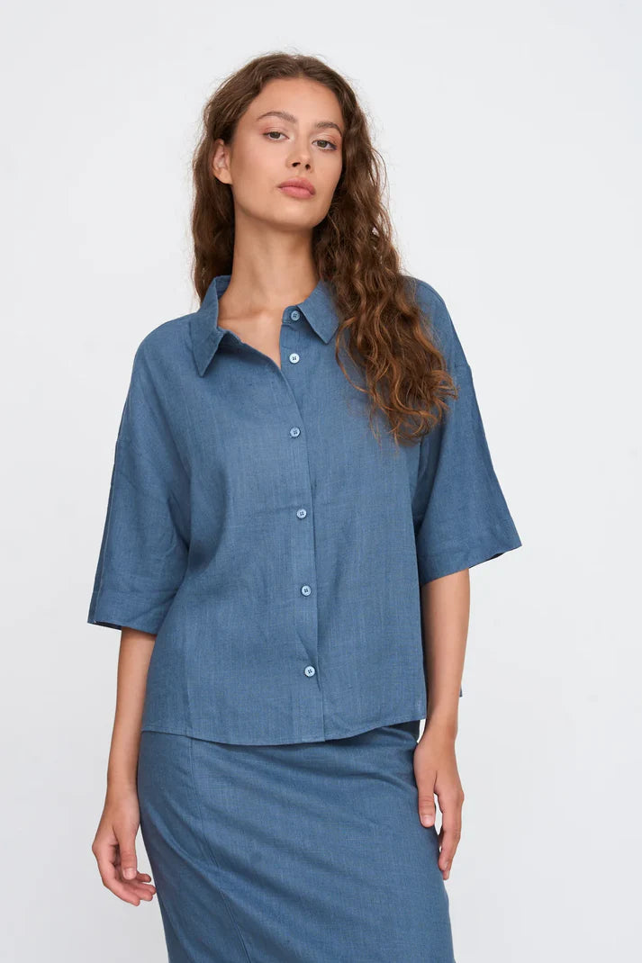 24 Colours - Blouse - Blauw