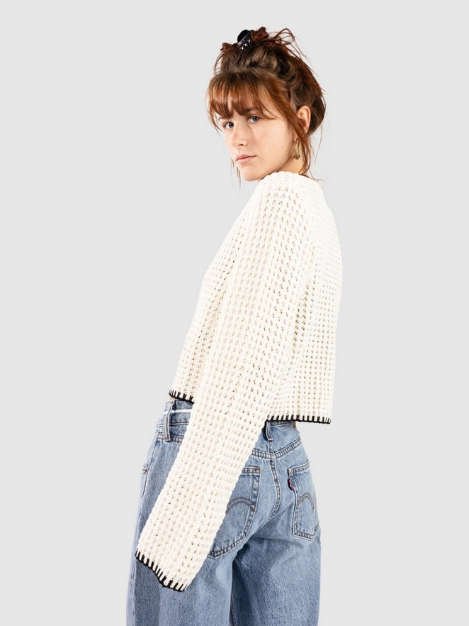 24 Colours - gebreid vest/gebroken wit - 41265