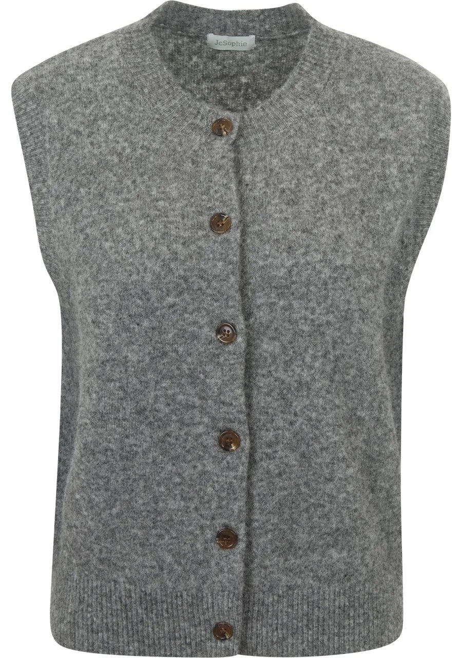 JC Sophie - Josette vest - Mid grey