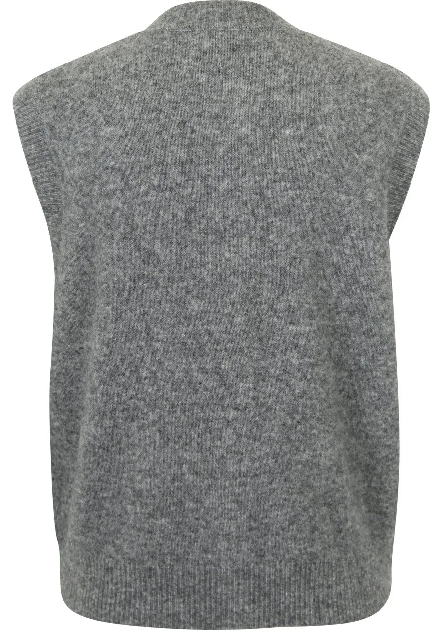JC Sophie - Josette vest - Mid grey