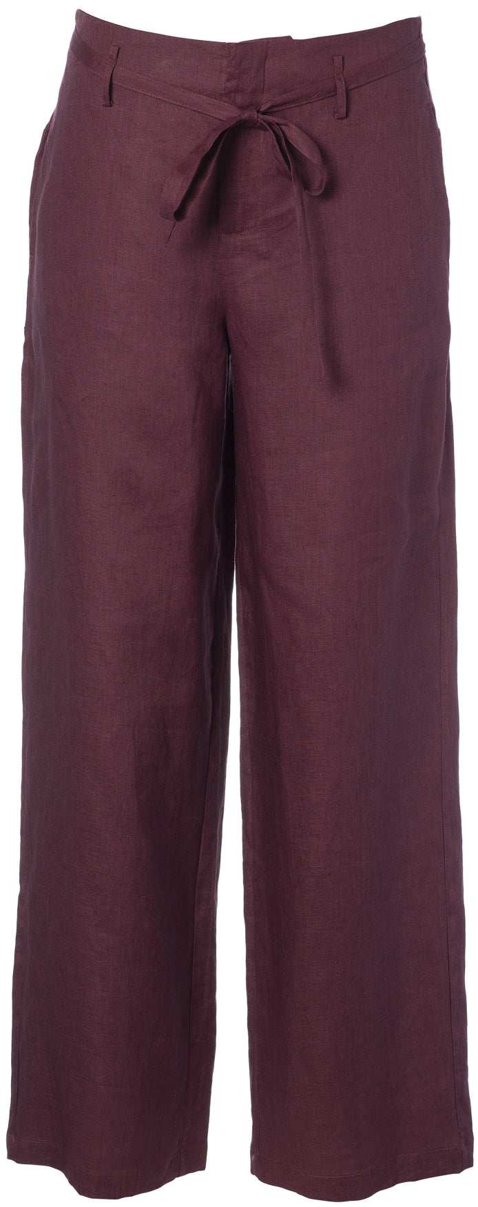 JC Sophie - Loire trousers - Maroon 100% linnen