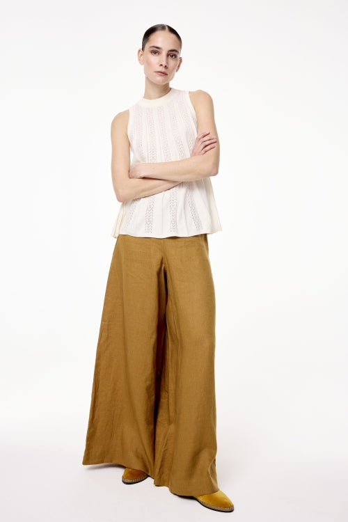 JC Sophie - Maisy trousers - Cumin 100% linnen
