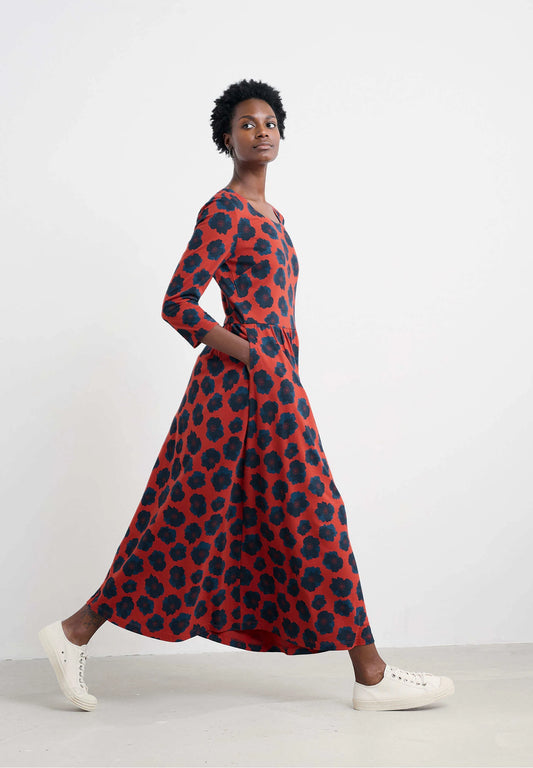 Seasalt - Emily Dress - Inky Anemone Tomato