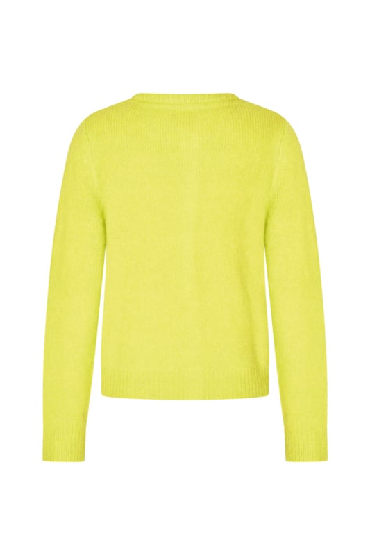 Zilch - Cardigan Round Neck - Bright Lemon
