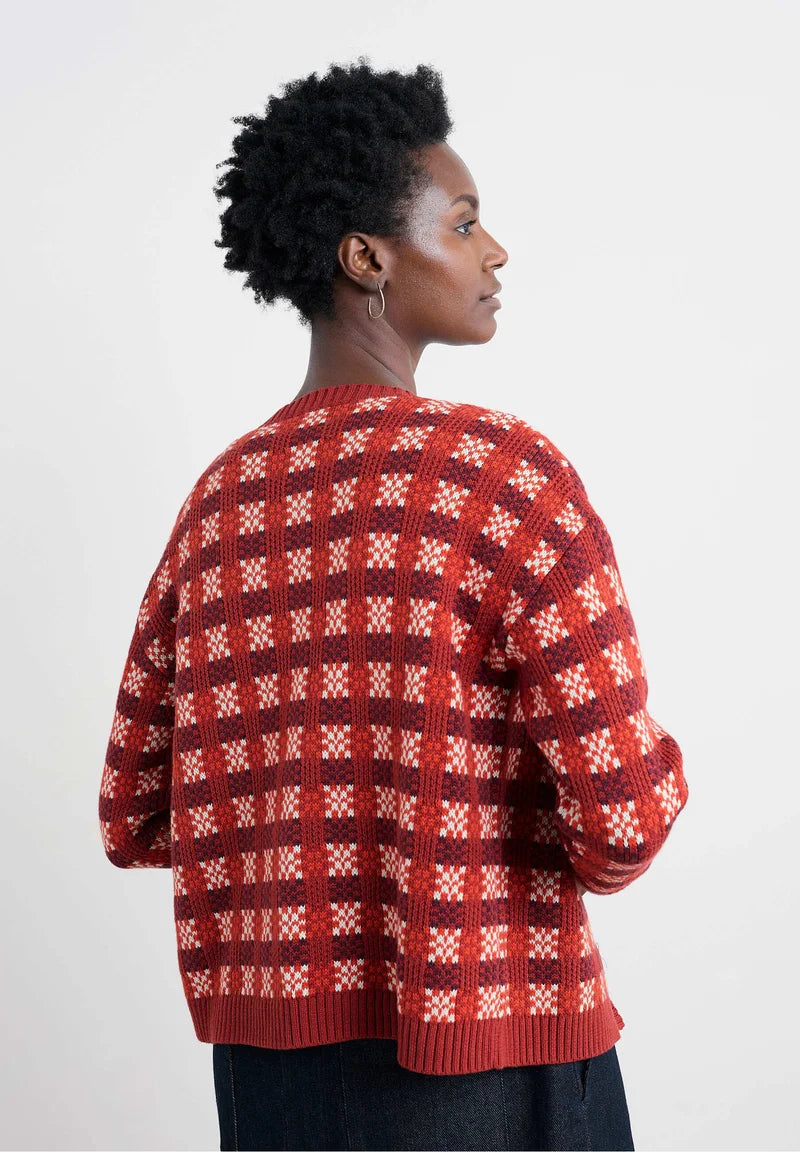 Seasalt - Kensa Cardigan - Circlet Deep Rust Chalk