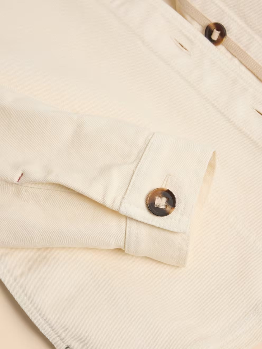 White Stuff - Denim Eden Collared jacket - Natural