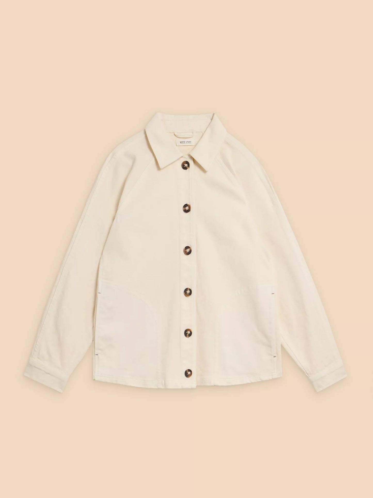 White Stuff - Denim Eden Collared jacket - Natural
