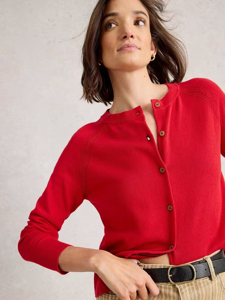 White stuff - Lulu cardi - Mid Red