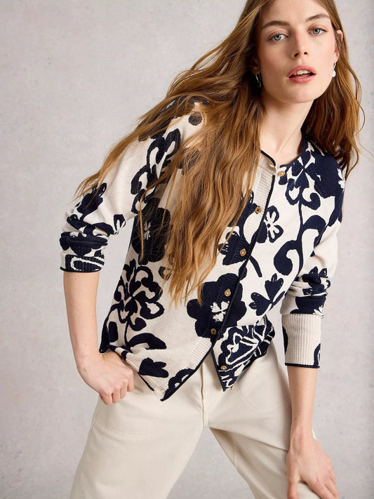 White Stuff - Lulu cardi - Natural multi