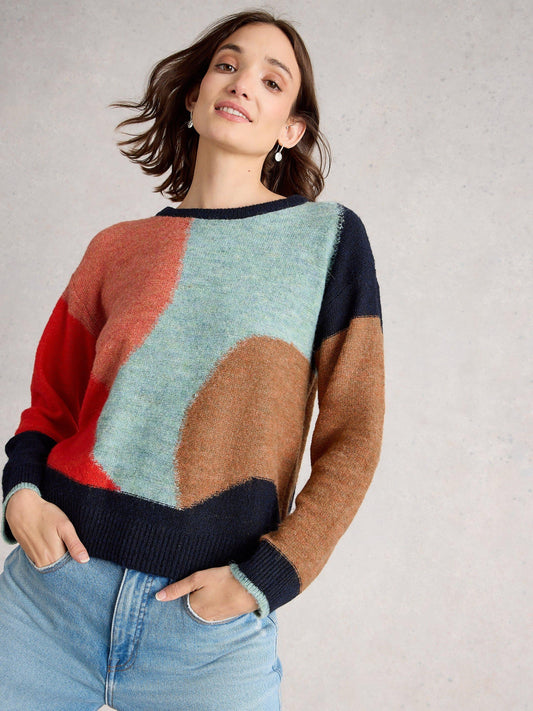 White Stuff - Freya Abstract jumper