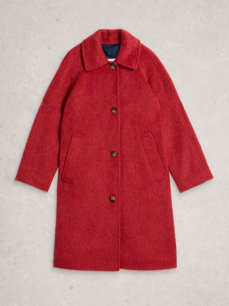 White stuff - Kelsey wool blend coat - Brightt Red