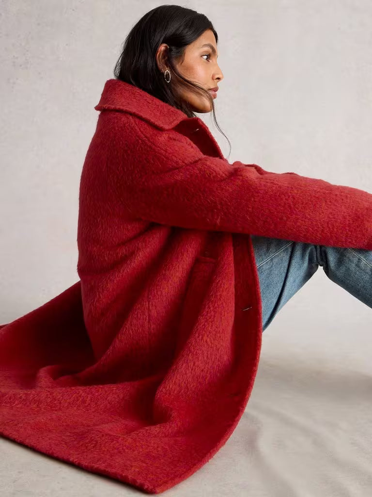 White stuff - Kelsey wool blend coat - Brightt Red