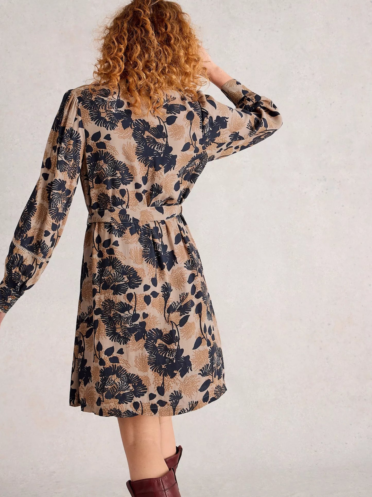 White STuff - Paloma dress - Natural Multi