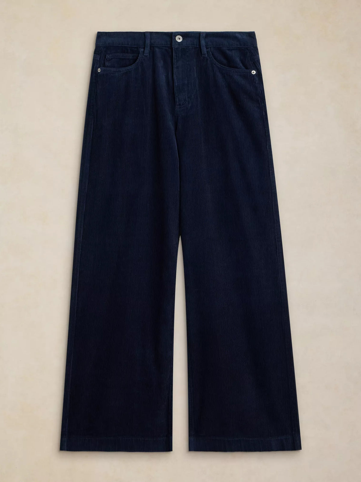 White Stuff - Ayla cord wide leg trouser - Dark Navy