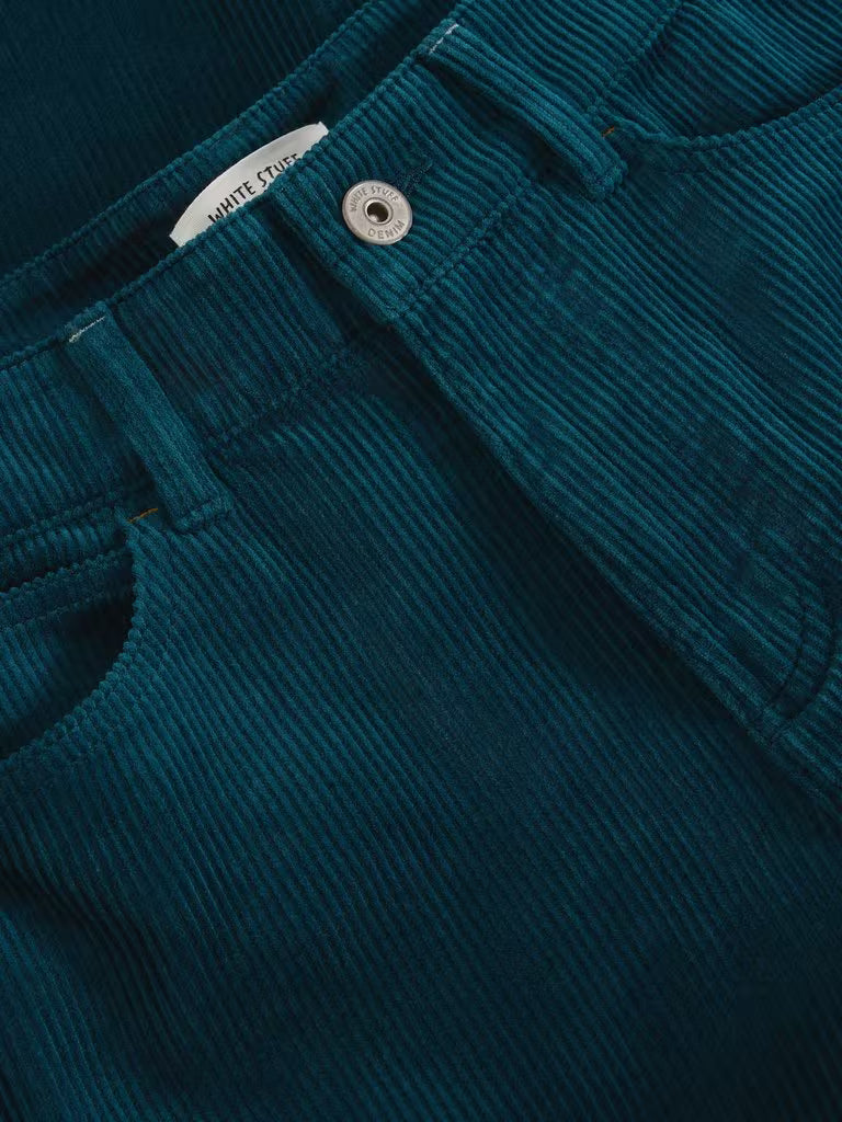 White Stuff - Ayla Cord Wide Leg Trouser - Teal multi